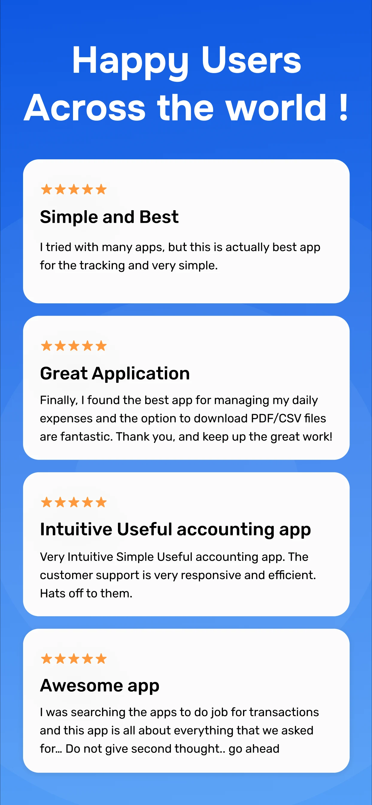 Account & Expense Manager screenshot